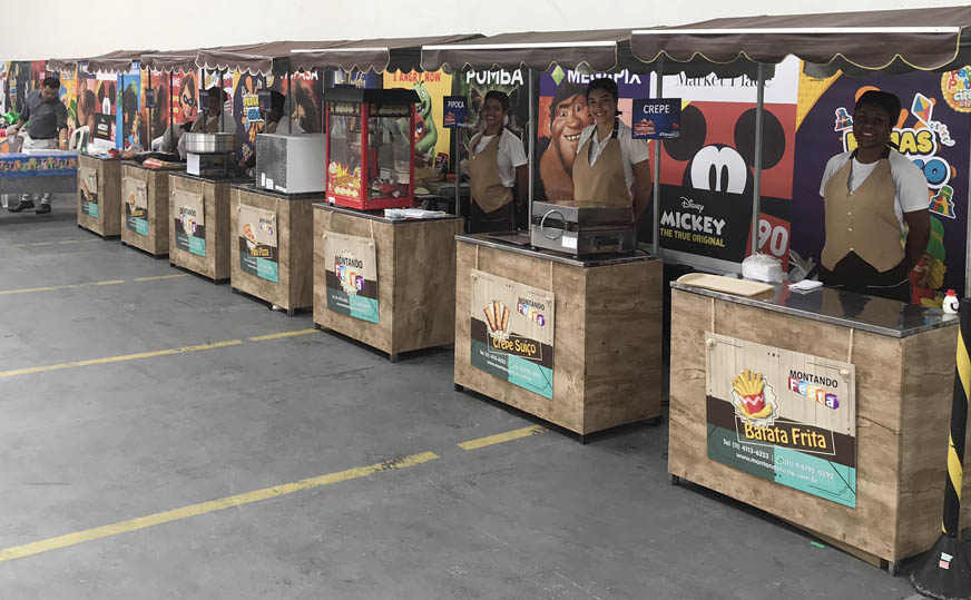 Estrutura completa de barraquinhas para festas e eventos