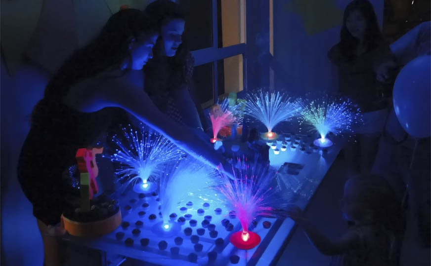 Decoração balada neon